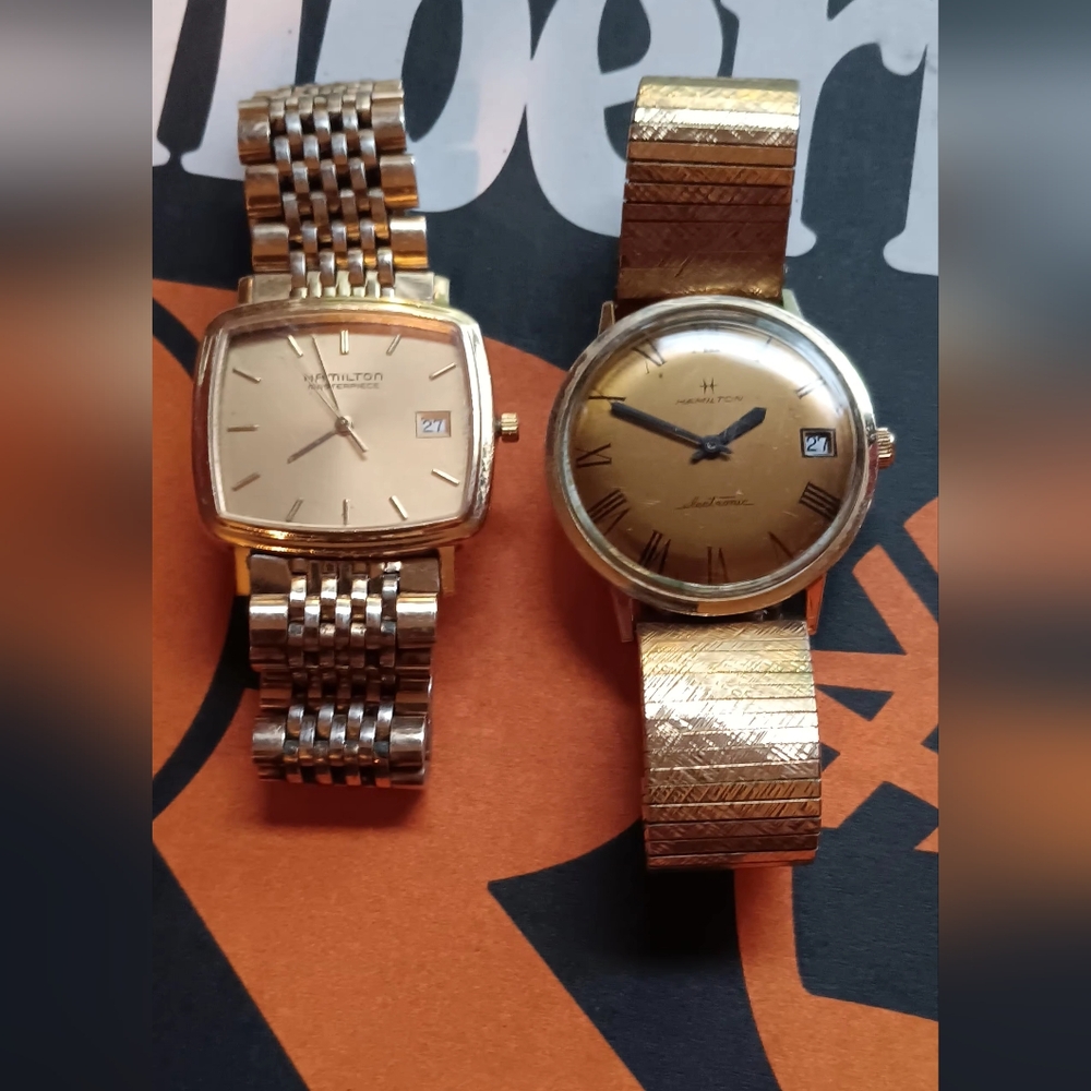 Hamilton Masterpiece & Hamilton Electric GoldFilled Men's Watches